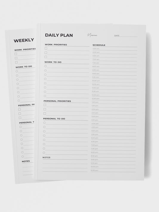 Home-Office Planner Bundle - Daily,Weekly, Monthly