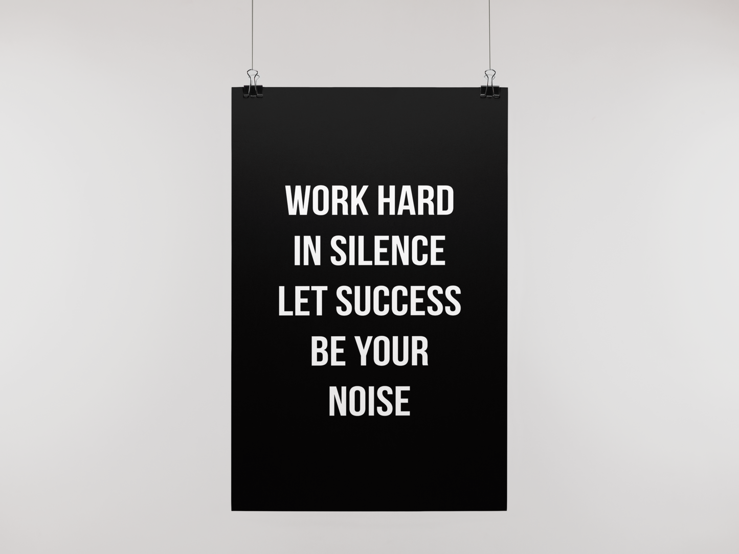 WORK IN SILENCE - POSTER