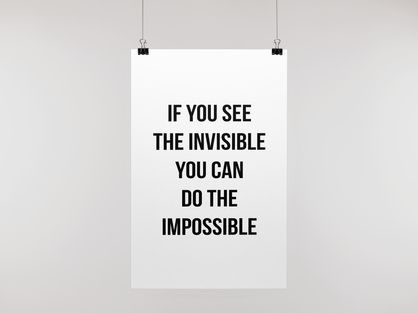 INVISIBLE IMPOSSIBLE - POSTER