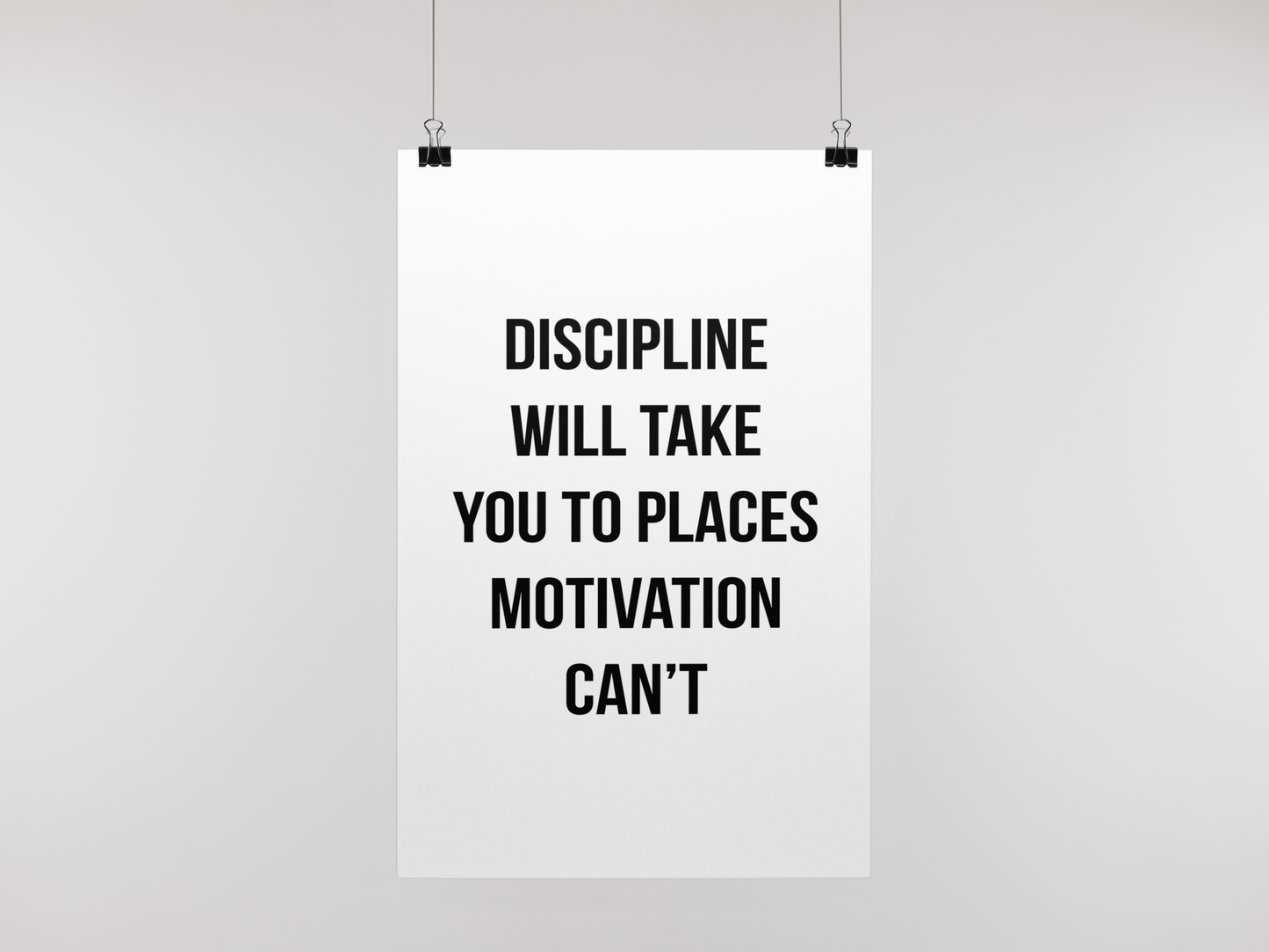 DISCIPLINE - POSTER