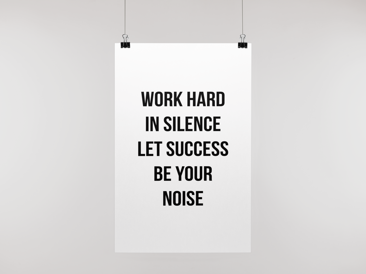 WORK IN SILENCE - POSTER