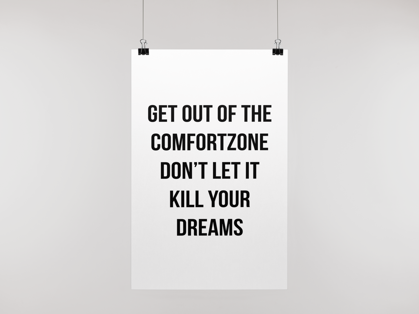 OUT OF COMFORTZONE - POSTER