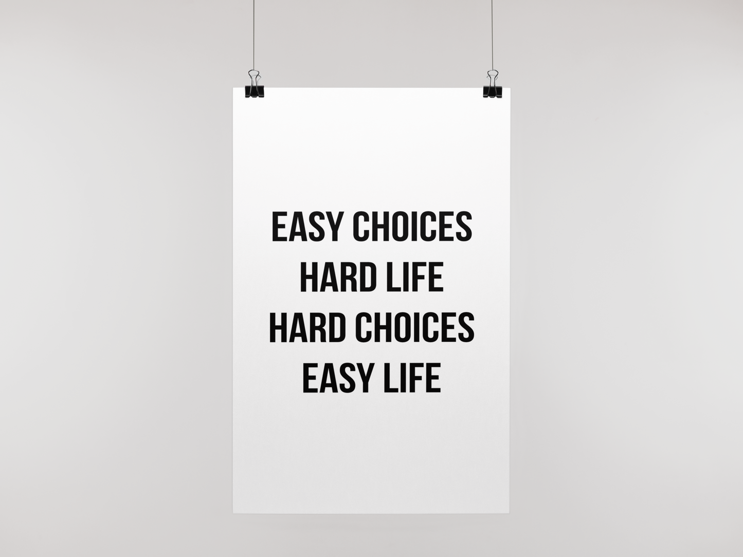 EASY CHOICES - POSTER