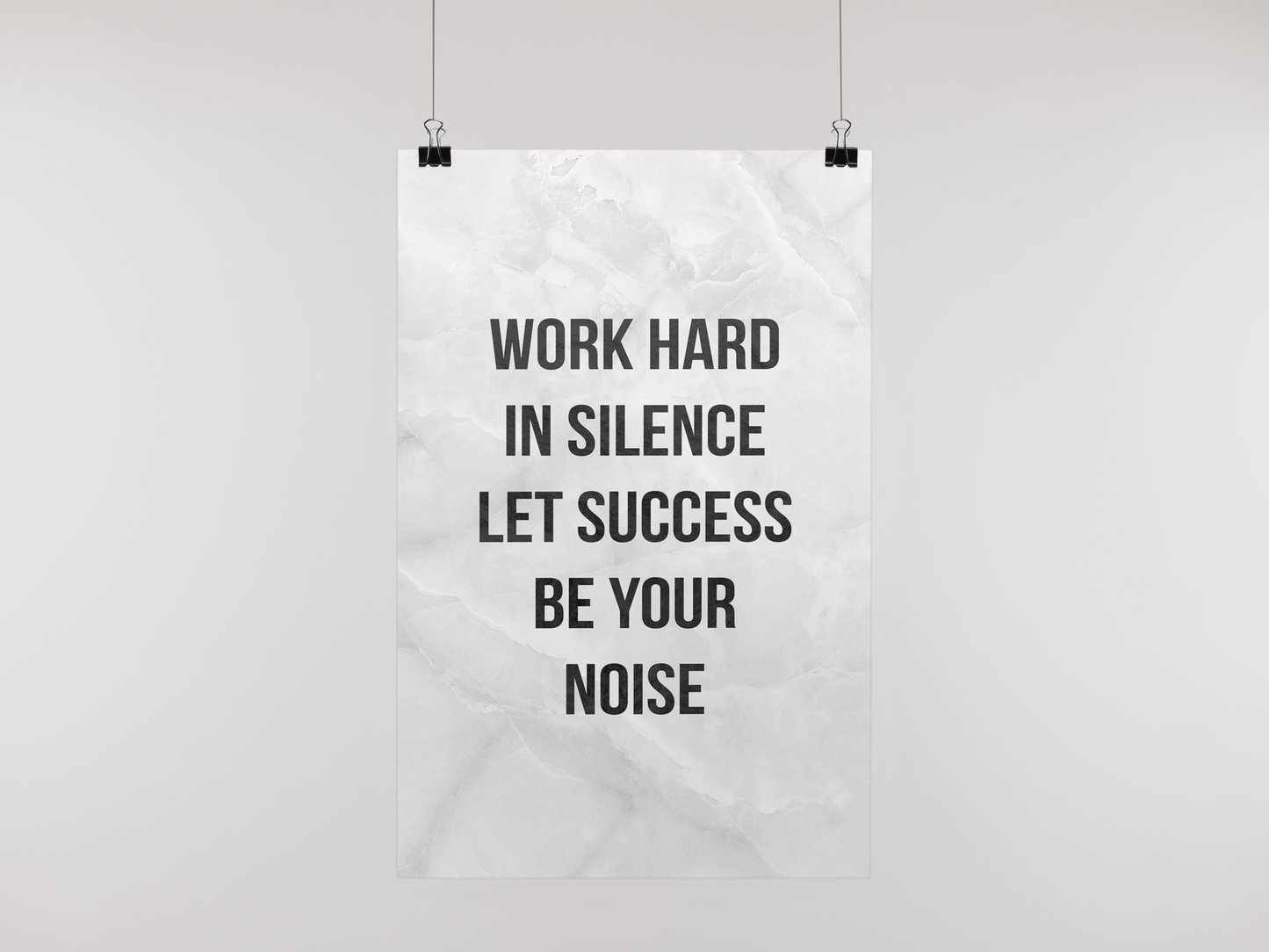 WORK IN SILENCE - POSTER