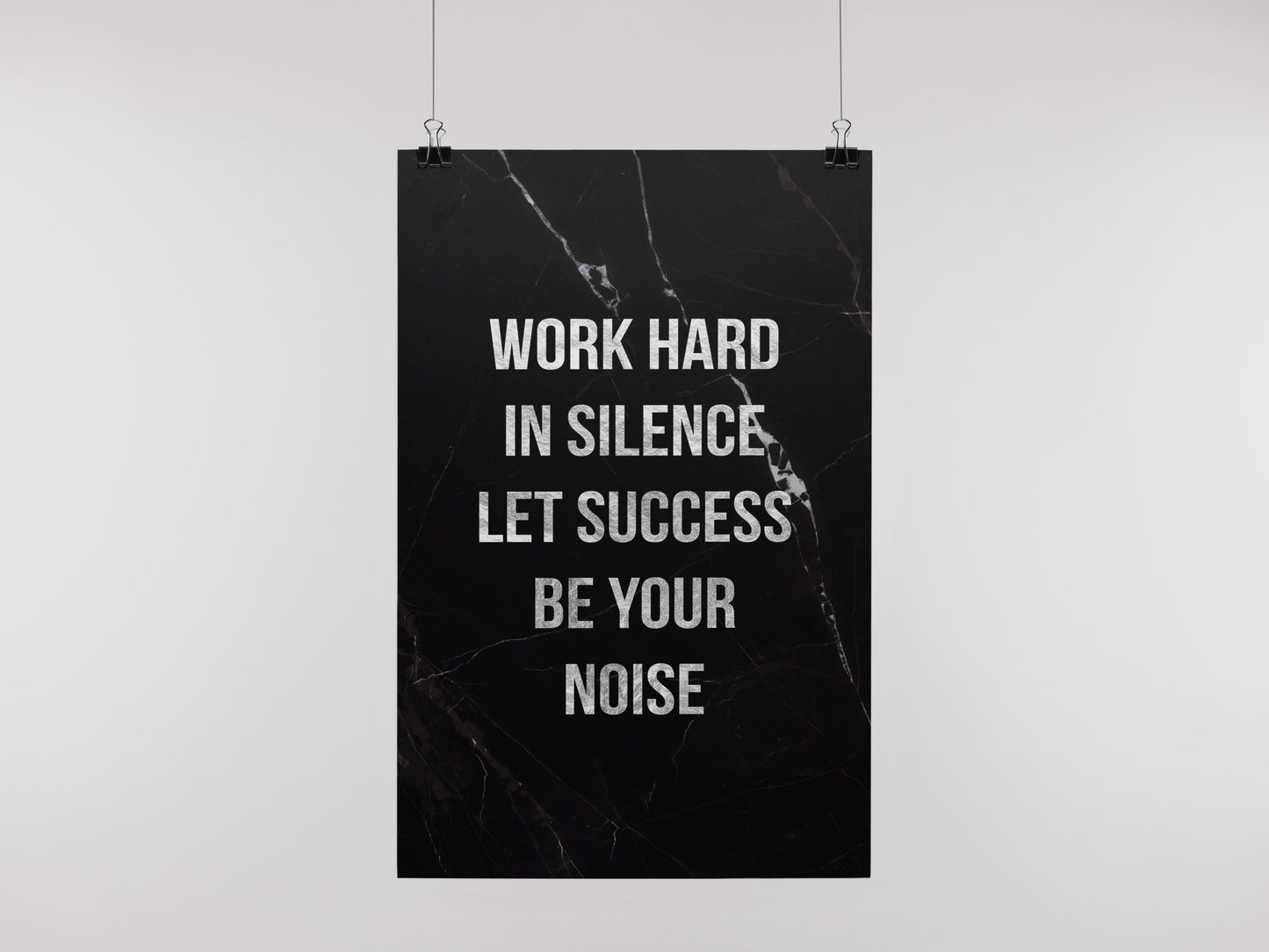 WORK IN SILENCE - POSTER