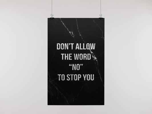 THE WORD "NO" - POSTER