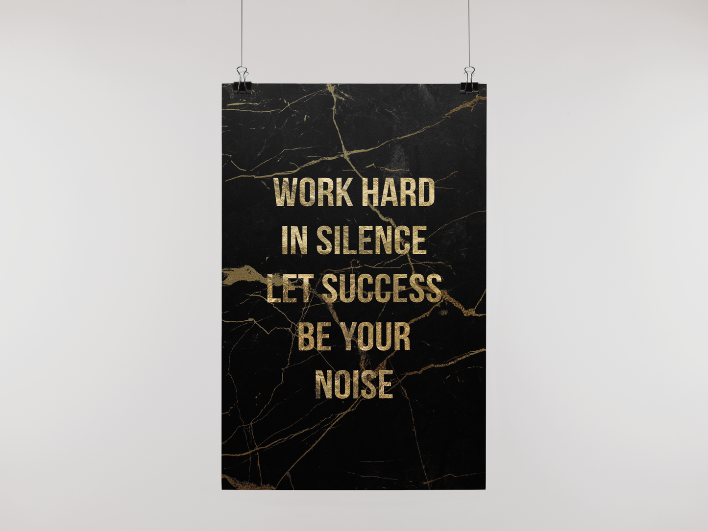 WORK IN SILENCE - POSTER